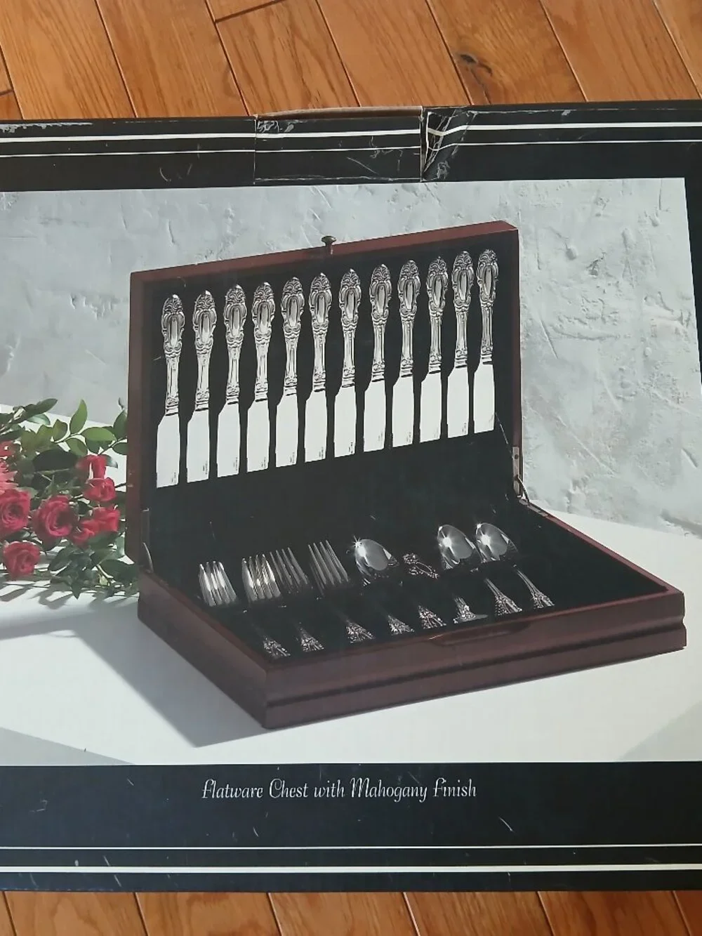 Wallace Mahogany Single Drawer Flatware Storage Chest W220875GB NEW